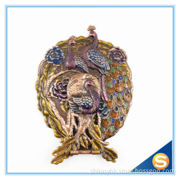 Metal Materials Peacock Mirror Wedding Favor Gift Set
